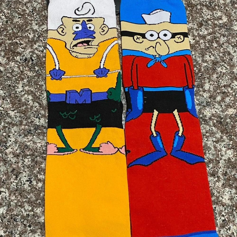 ODD SOX Nickelodeon SpongeBob‎ SquarePants Crew Socks